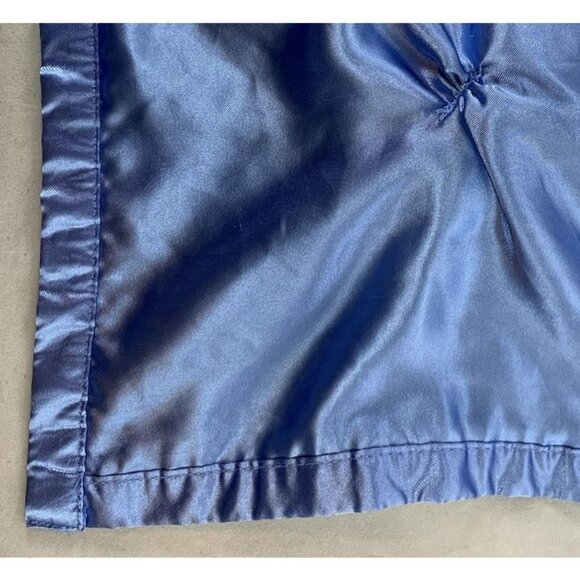 Green Frog Baby Security Blanket Lovey Rattle Satin Blue Trim By Baby Essentials - Picture 8 of 9